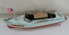Antique Vintage Toy Live Steam Engine Tin Metal Boat Liberty w/Boiler Kuramochi picture
