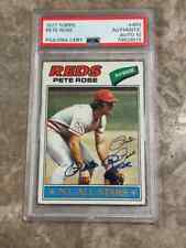 1977 Topps PETE ROSE Signed REDS Card #450 PSA/DNA Auto Grade 10 picture