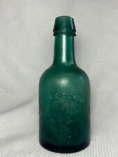 Late 1800's Dyottville Glass Works Philadelphia Green Glass Stout Beer Bottle  picture