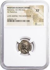 NGC XF Roman AE3 of Honorius AD393- 423 NGC Ancients Certified EXTREMELY FINE picture