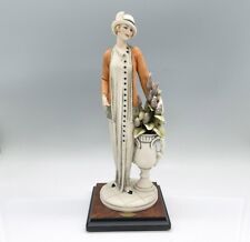 Florence Sculpture D’Arte Guiseppe Armani “Lady w/Vase Of Flowers” Capodimonte picture