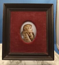 Antique 19th century  Hand Painted French Miniature Portrait  picture