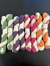 Lorna's Laces Shepherd  Yarn Superwash Merino Wool 8 Skeins Hand Dyed Lot of 8 picture