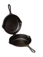 Wagner Ware Cast Iron 1402 E Double Skillet, Deep Fryer Hinged Lid - Restored picture