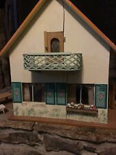 Very Rare Albin Schonherr 1950s Wood Dollhouse. All Original. Furnished  picture