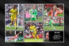 Mary Earps England Lionesses Signed Pre-Print 12x8 Montage PHOTO Gift Print picture