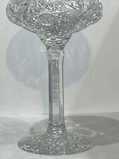 Antique ABP American Brilliant Cut Glass Compote 9”x 5” Inch. Tall picture