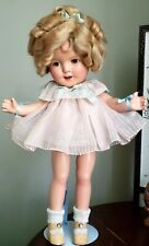 Original Vintage 13” Composition Shirley Temple Doll- Dancing Dress CLEAR EYES picture