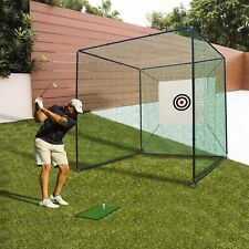 10X10X10FT Golf Practice Net Cage w/ Metal Frame Hitting Net Kit Indoor Outdoor picture