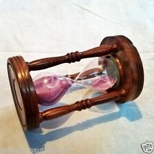 Wooden Handmade Sand Timer Hourglass Vintage Maritime Decorative Item picture
