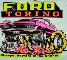 Authentic VINTAGE Ford Torino Heat Transfer Iron On picture