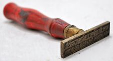 Antique Wooden Brass Stamping Seal Original Old Hand Crafted picture