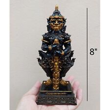 Golden Face Giant God Thao Wessuwan Sacred Thai Amulet 8