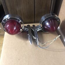 1950S 1960S Chevy Mopar Yankee Chrome Pace Setter Tail Lights Pair picture