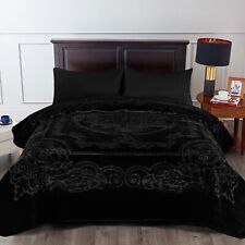9 Pounds Heavy Thick Korean Mink Blanket 85'' X 95'' King (Oversized Queen) Soft picture