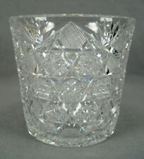 ABP American Brilliant Period Cut Crystal Hobstars Cross Hatch & Fans Ice Bucket picture