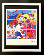 PETER MAX + BEAUTIFUL + SIGNED PRINT  + NEW FRAME picture