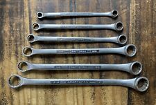 Vintage Craftsman 6pc SAE Long Offset Box End Wrench Set =V= Made in USA 6 piece picture