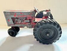 Vintage Antique Red Farm Tractor ERTL Co Metal Toy USA picture