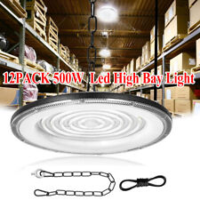 12PACK 500W Super Bright Warehouse LED UFO High Bay Lights Factory Shop GYM Lamp picture