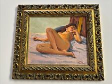 FINEST TOM HAAS PAINTING NUDE FEMALE WOMAN MODEL DRAWSEY THOUGHTS LISTED FAMOUS picture