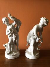 1920’s Meissen Style German Bisque Psyche & Cupid Figurines picture