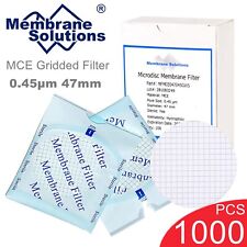 1000PCS MCE Gridded Membrane Filter 0.45 µm 47mm Environmental Express Filter US picture