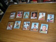 11 DIFFERENT TOPPS BASEEBALL CARD HIGH #S FROM 1967 average VG to EX+ picture