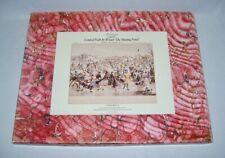 OPTIMAGO~Vintage Hand Cut Wood JIGSAW PUZZLE (Currier&Ives,SkatingPond) w/Box~UK picture