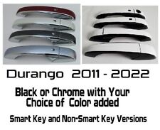 Black OR Chrome Door Handle Overlays 2011-2022 Fits Dodge Durango YOU PICK CLR picture