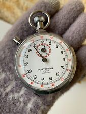 PORTSPRING 1/10 TH JEWELED STOPWATCH SMITHS INDUSTRIES GREAT BRITIAN MADE SPORT picture