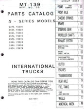 1979 International S Series 2524 F2275 2275 Truck Parts Catalog Manual MT-139 picture