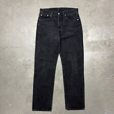 Vintage 90s Levi’s 501 Made In USA Denim Jeans Black Measure 32x32 Straight Leg picture