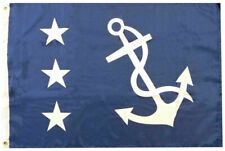 12x18 US Yacht Club Past Commodore Ensign 100D Woven Poly Nylon Boat Flag Banner picture