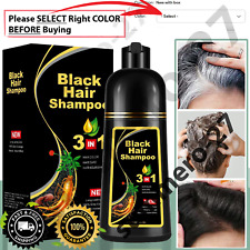 3-in-1 Instant Hair Dye Shampoo Gray Hair Coverage Hair Color 500ML picture