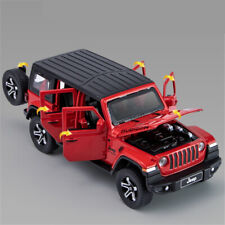 1:32 Jeep Wrangler Rubicon Diecast Model Cars Light Off-road Vehicles Simulation picture