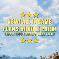[PC] FO 76 ALL INGAME PLANS BUNDLE PACK ~1600 PLANS TOTAL, INCLUDING EVENT PLANS picture