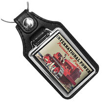Compatible With 1947 International Bull Dozer Design Faux Leather Key Ring picture