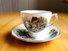 Royal Vale - Cottage in the Forest - Bone China England - Tea Cup and Saucer picture
