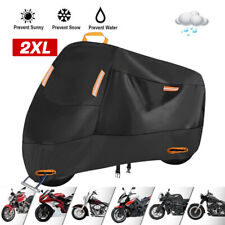 XXL Waterproof Motorcycle Cover Heavy Duty for Sun Snow UV Rain Dust Resistant picture