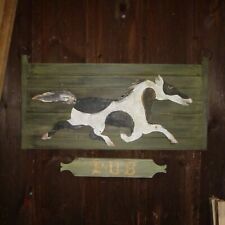 vintage wooden/ metal wall sign picture