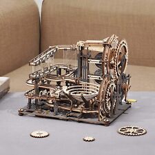 ROKR 3D Wooden Puzzle Marble Night City Waterwheel Laser Cutting Assembly Games picture