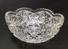 Antique, American Brilliant cut crystal serving bowl 8