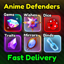 Anime Defenders - Gems | Dice | Binds | Wishes | Trait Crystal Rerolls - CHEAP picture