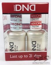 DND DAISY GEL Non-Cleansing Top Coat & Base Coat Set - NEW - gel nail polish picture