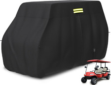 6 Passenger Heavy Duty Golf Cart Cover, 100% 600D Waterproof Golf Cart Storage C picture