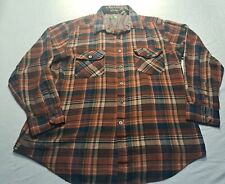 Vintage Pine Grove Men's Size Large Long Sleeve Button Front Shirt Flannel Plaid picture