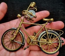 Rare Italy Sacchetti 800 Silver & Bronze Unusual Miniature Bicycle picture