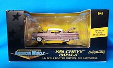 2000 ERTL American Muscle 1:64 1958 Chevy Impala No. 32333 Pink w/ Display Case picture