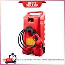 Scepter Flo N' Go Duramax 14 Gallon Gas Fuel Tank Container Caddy with Pump, Red picture